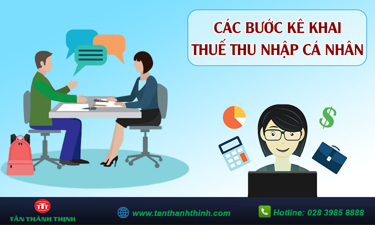 Các bước kê khai thuế thu nhập cá nhân